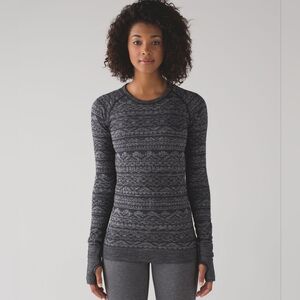 Lululemon Rest Less Shirt in Heathered Gray sz 8